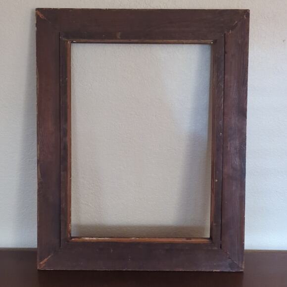 Antique 1700s-1800s Gold Gilt Large Wood Portrait Art Frame 26.5"× 21.25" - Picture 6 of 10